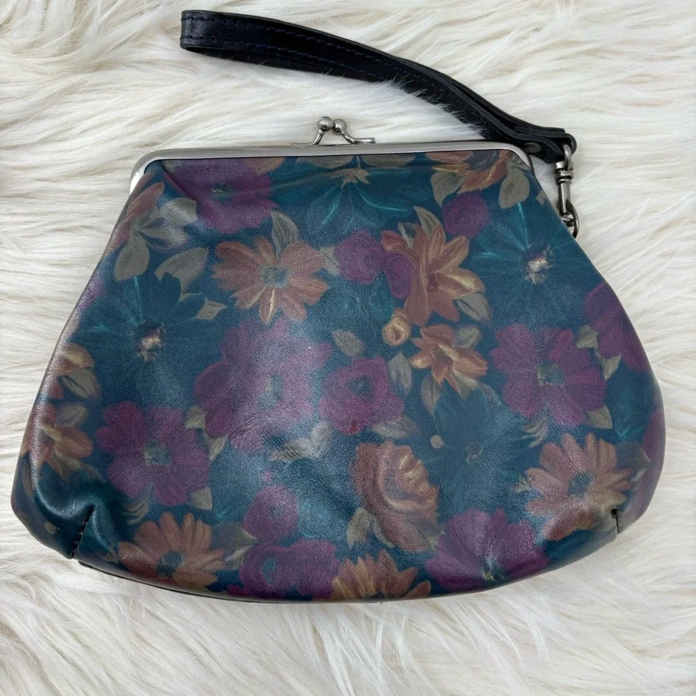 Patricia Nash Cassini Clutch Kisslock Wristlet‎ Peruvian Painting Leather